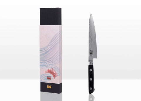 KOTAI Hashi Damascus Keukenmes naast geschenkverpakking