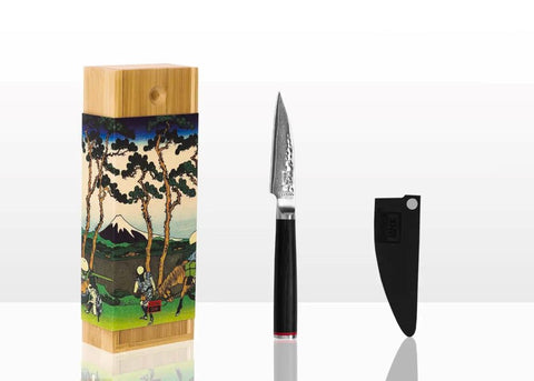 kotai pakka damascus schilmes 9 cm pakkahout met mesbeschermer en doos