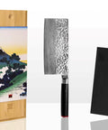 kotai pakka damascus hakmes 19 cm pakkahout met mesbeschermer en doos