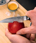 appel schillen met kotai pakka damascus schilmes 9 cm pakkahout