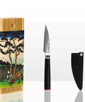 kotai pakka damascus schilmes 9 cm pakkahout met mesbeschermer en doos